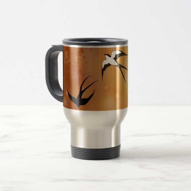 Caneca Térmica Haven Song - Par de Swallow (Frente Esquerda)