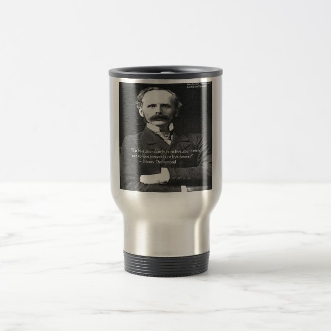 Caneca Térmica Henry Drummond "Amor 4Ever" Presentes de Citação d (Centro)