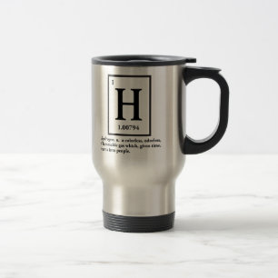 Caneca Térmica hidrogênio - um gás que transforme em pessoas