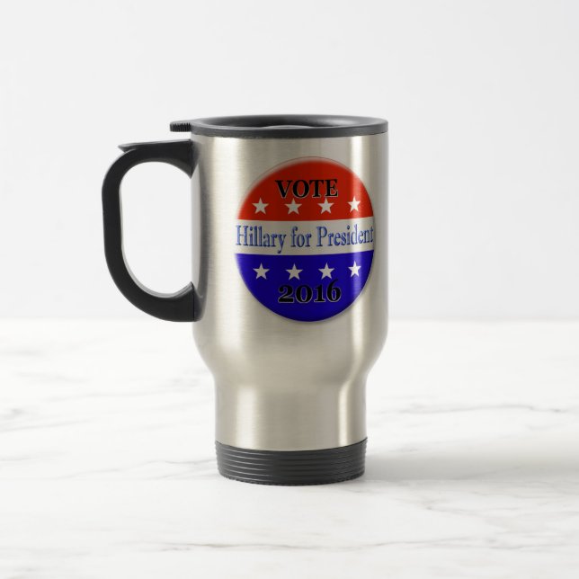 CANECA TÉRMICA HILLARY PARA O PRESIDENTE 2016 (Esquerda)