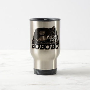 CANECA TÉRMICA HIP HOP BEATS SKILL LYRICS BO BO RECORD PLAYER
