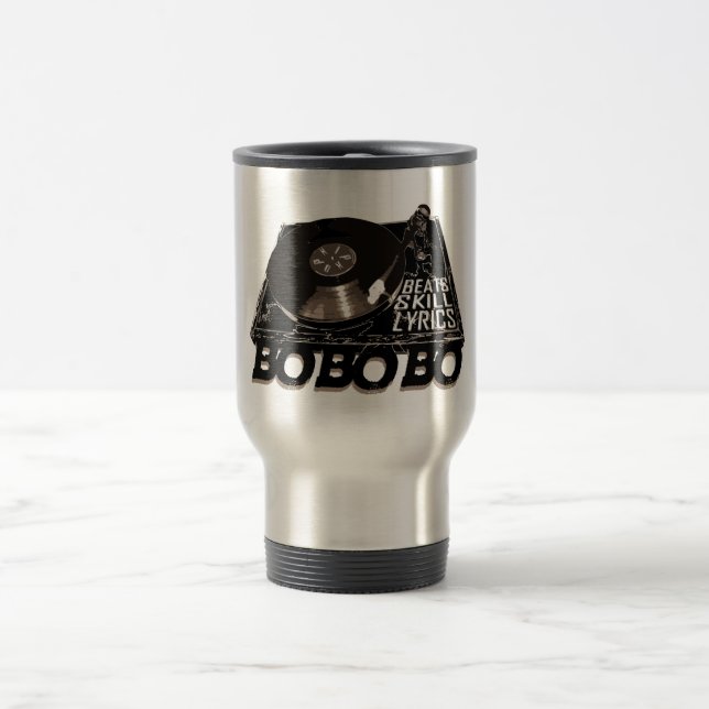 CANECA TÉRMICA HIP HOP BEATS SKILL LYRICS BO BO RECORD PLAYER (Centro)