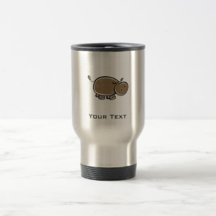 Caneca Térmica Hipopótamo bonito; Legal