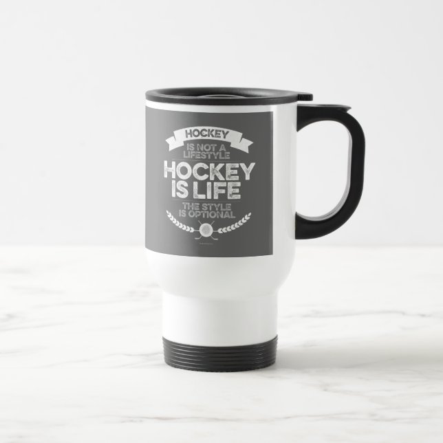 Caneca Térmica Hockey Não É Um Estilo De Vida (Direita)