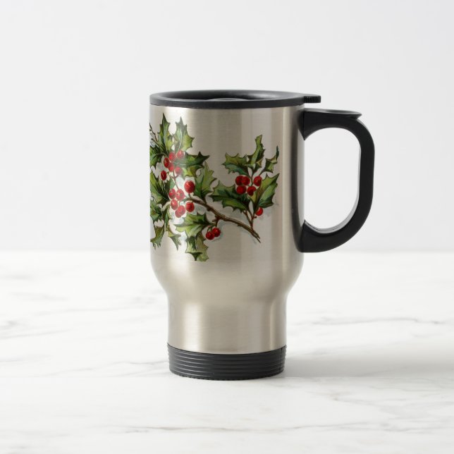 Caneca Térmica HollyBerries 002 (Direita)