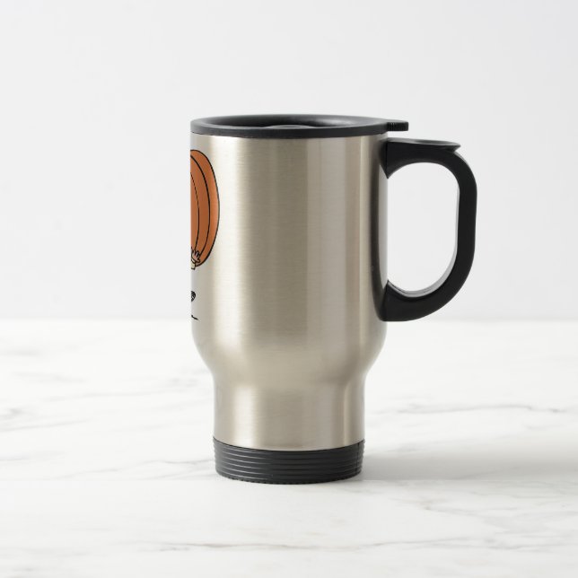 Caneca Térmica Homem Carregando Abóbora Gigante Enorme Colheita d (Direita)