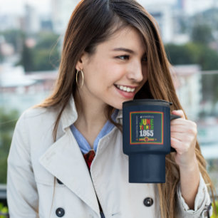 Caneca Térmica Honrando 18 de junho de 1865 - Celebrando a Liberd