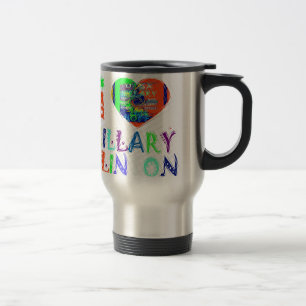 Caneca Térmica Hope Vote Azul Reflexo Adorável Incrível Hillary