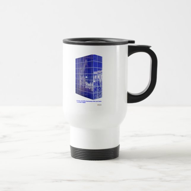 Caneca Térmica Hot Springs, AR BlueTile Espelho Presentes Roupas (Direita)