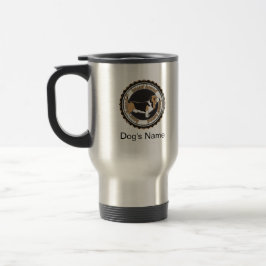 Caneca Térmica Hound De Basset Personalizado Com Nomes De Cães