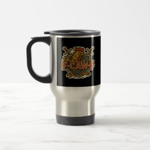 Caneca Térmica Humor Corvo Engraçado F-Caw-F Gótico