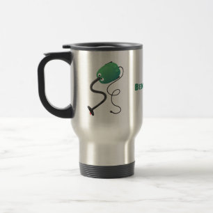 Caneca Térmica Humor de desenho animado de aspirador