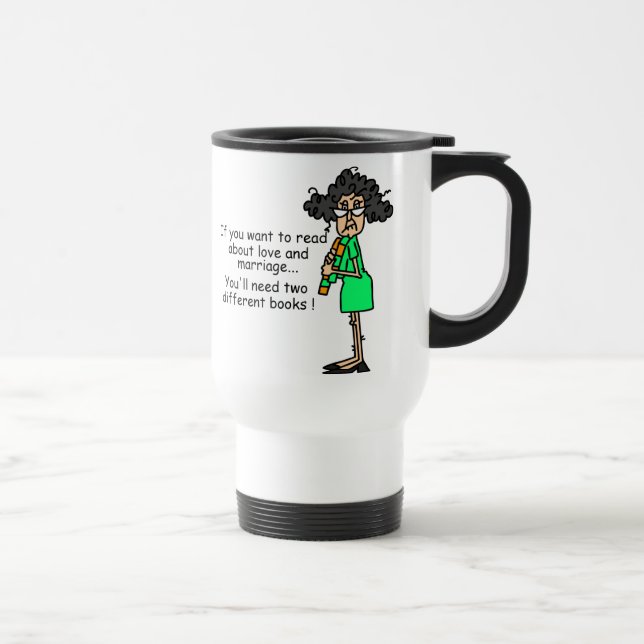 Caneca Térmica Humor do amor e do casamento (Direita)