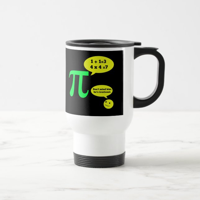 Caneca Térmica Humor irracional do Pi (Direita)