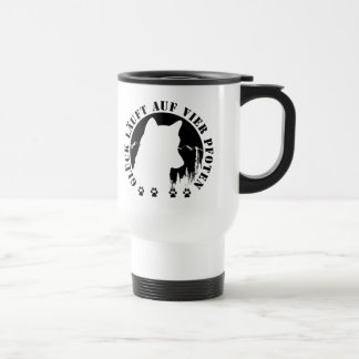 Caneca Térmica Husky-Glück läuft auf vier Pfoten