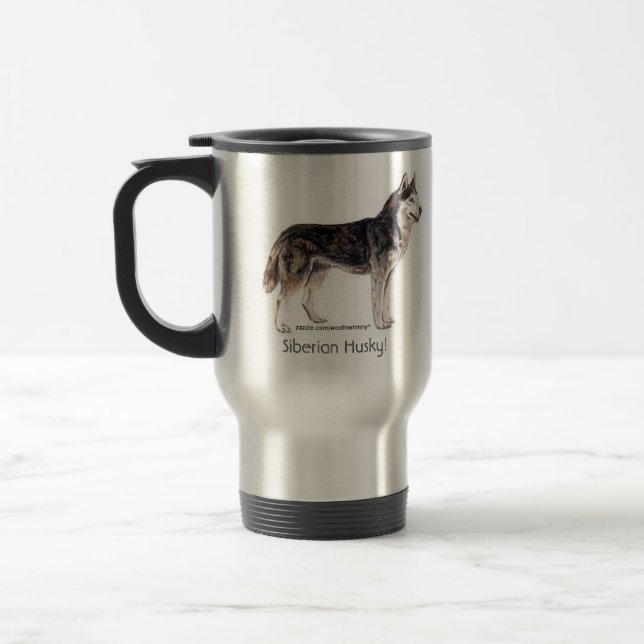 Caneca Térmica Husky Siberiano! (Esquerda)