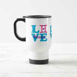 Caneca Térmica ♊¨ 😍 I Love Gemini-Best Zodiac Sign Viagem/Viagem