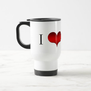 Caneca Térmica I Love (Heart) Nerd