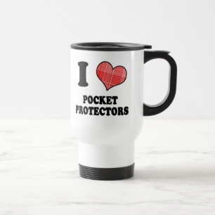 Caneca Térmica I Love (Xadrez Heart) Pocket Protetores