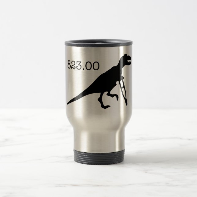 Caneca Térmica ICD-9 código 823,00 - dinossauro ferido (Centro)