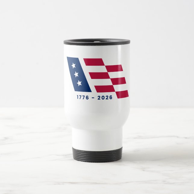 Caneca Térmica Ícone da Bandeira Americana (Centro)