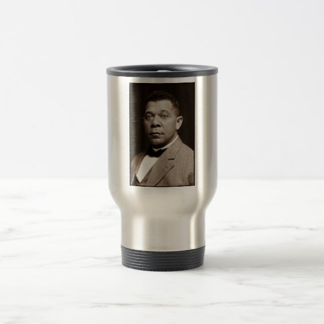 Caneca Térmica Ícone da História Negra: Booker T Washington, Retr (Centro)