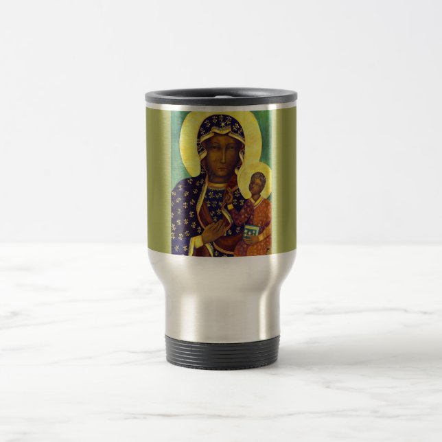 Caneca Térmica Ícone Polônia da Madonna Negra (Centro)