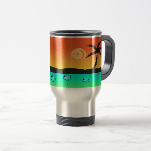 Caneca Térmica Ilha Sunset (Frente Esquerda)