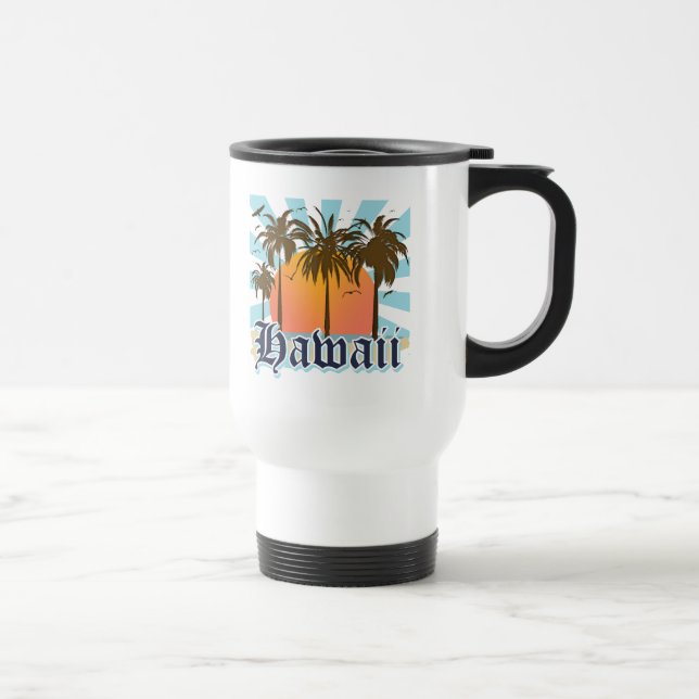 Caneca Térmica Ilhas havaianas Sourvenir de Havaí (Direita)