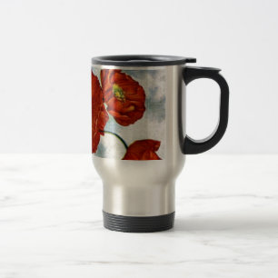 Caneca Térmica Ilustração 1922 da papoila de Islândia
