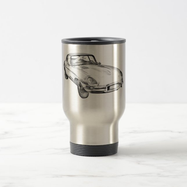 Caneca Térmica Ilustração 1964 antiga do carro de esportes de (Centro)
