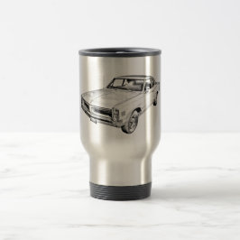 Caneca Térmica Ilustração 1966 do carro do músculo de Pontiac Le