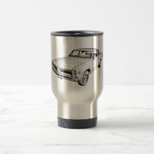 Caneca Térmica Ilustração 1966 do carro do músculo de Pontiac Le
