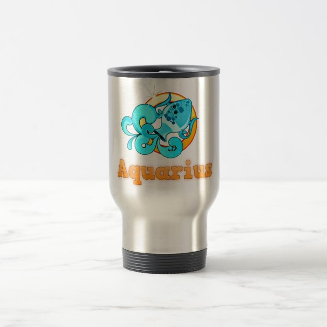 Caneca Térmica Ilustração Aquarius (Centro)