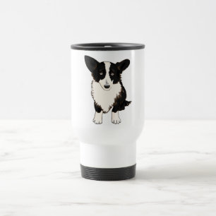Caneca Térmica Ilustração de assento do Corgi de Galês do casa