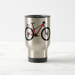 Caneca Térmica Ilustração de desenho animado de bicicleta