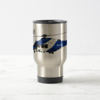 Ilustração de desenho animado de helicóptero polic