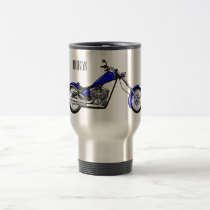 Caneca Térmica Ilustração de desenho animado de motocicleta Chopp