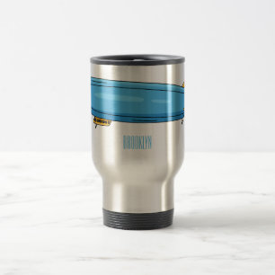 Caneca Térmica Ilustração de desenho animado de nave