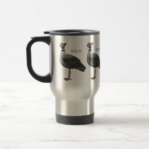 Caneca Térmica Ilustração de desenho animado de pássaros no sul
