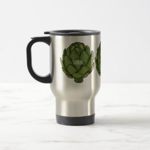 Caneca Térmica Ilustração de desenho animado do Artichoke