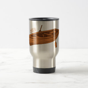 Caneca Térmica Ilustração de desenho animado em Rowboat