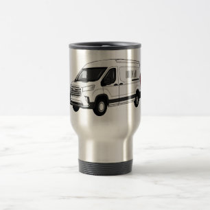 Caneca Térmica Ilustração de desenho de carrinha de entrega
