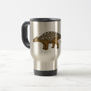 Caneca Térmica Ilustração de dinossauro blindado Ankylosaurus