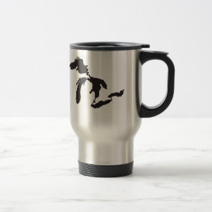 Caneca Térmica Ilustração do costume dos grandes lagos