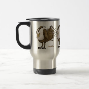 Caneca Térmica ilustração do desenho animado de aves de garagem d