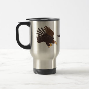 Caneca Térmica ilustração engraçada da águia-ouro