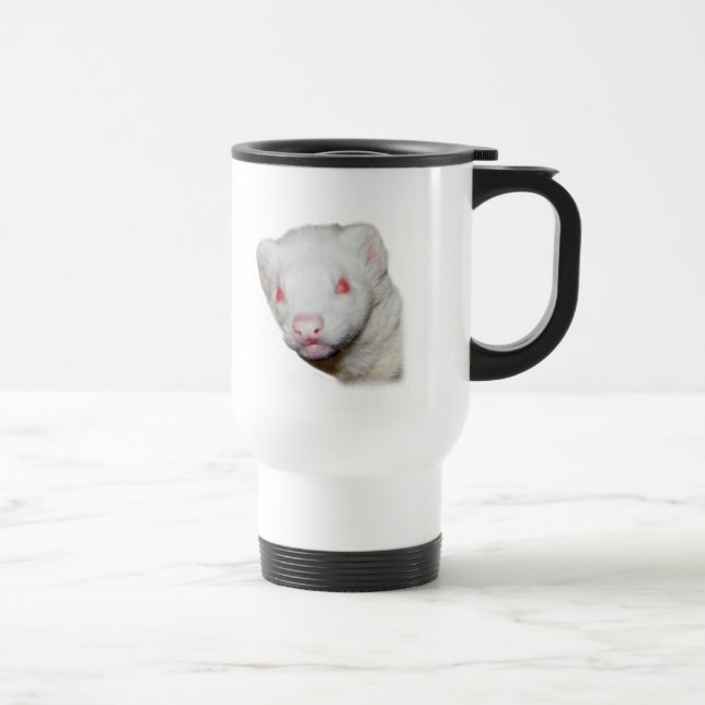 Caneca Térmica Imagem de Albino Ferret (Direita)