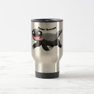 Caneca Térmica Imagem de desenhos animados famintos e engraçados