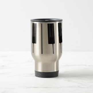 Caneca Térmica Imagem de imagem branca preta da chave de teclado